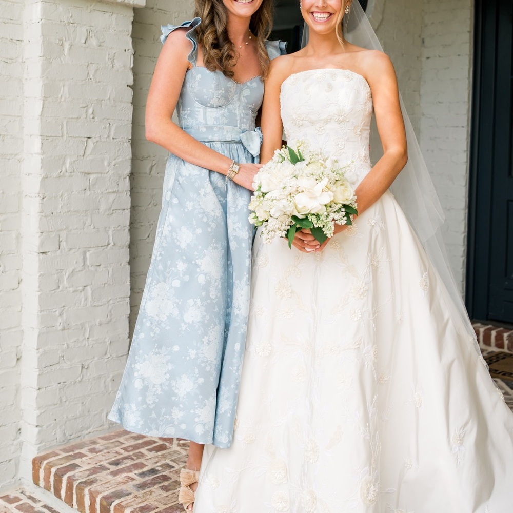 V Chapman 	The Vera Dress in Denim Blue Windsor Sz 2